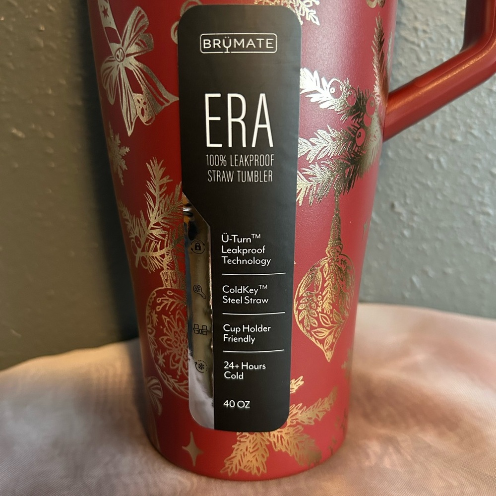 BrüMate ERA Red and Gold Tumbler